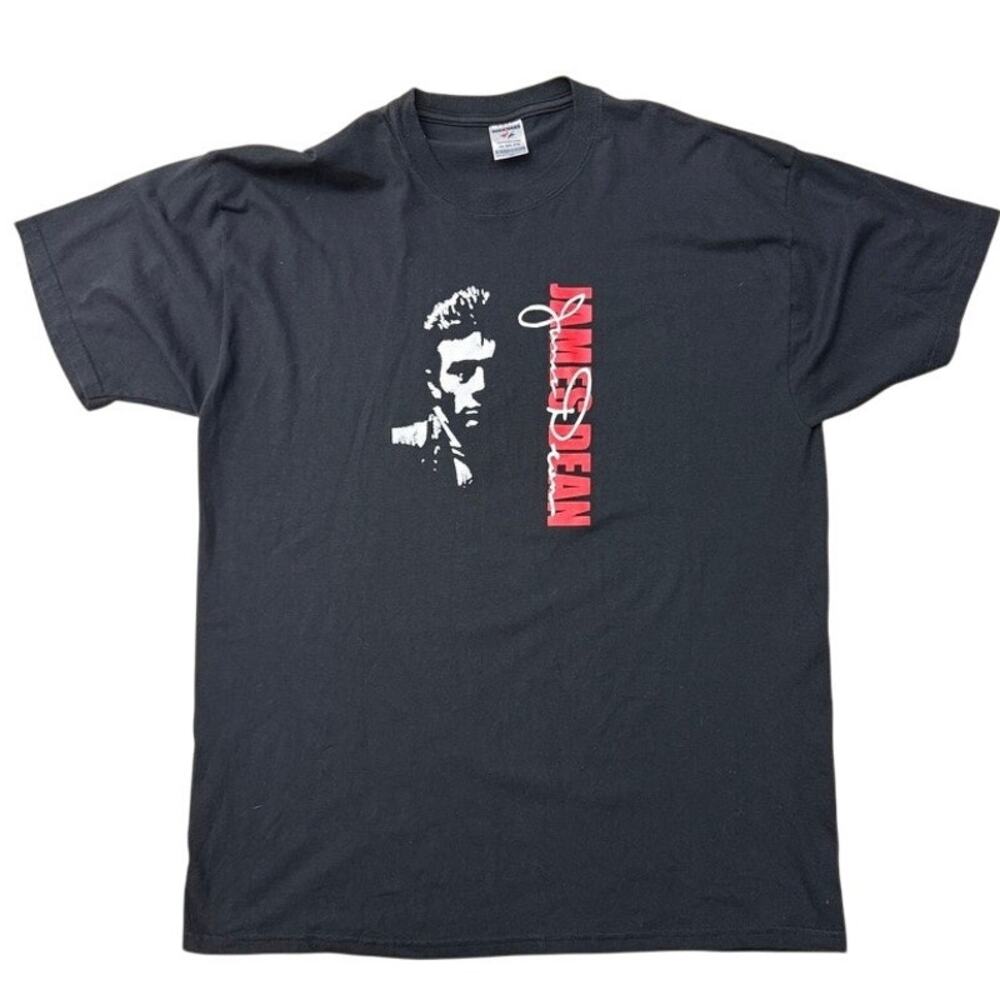 James Dean silhouette Vintage Y2K red and black shirt Size 2XL